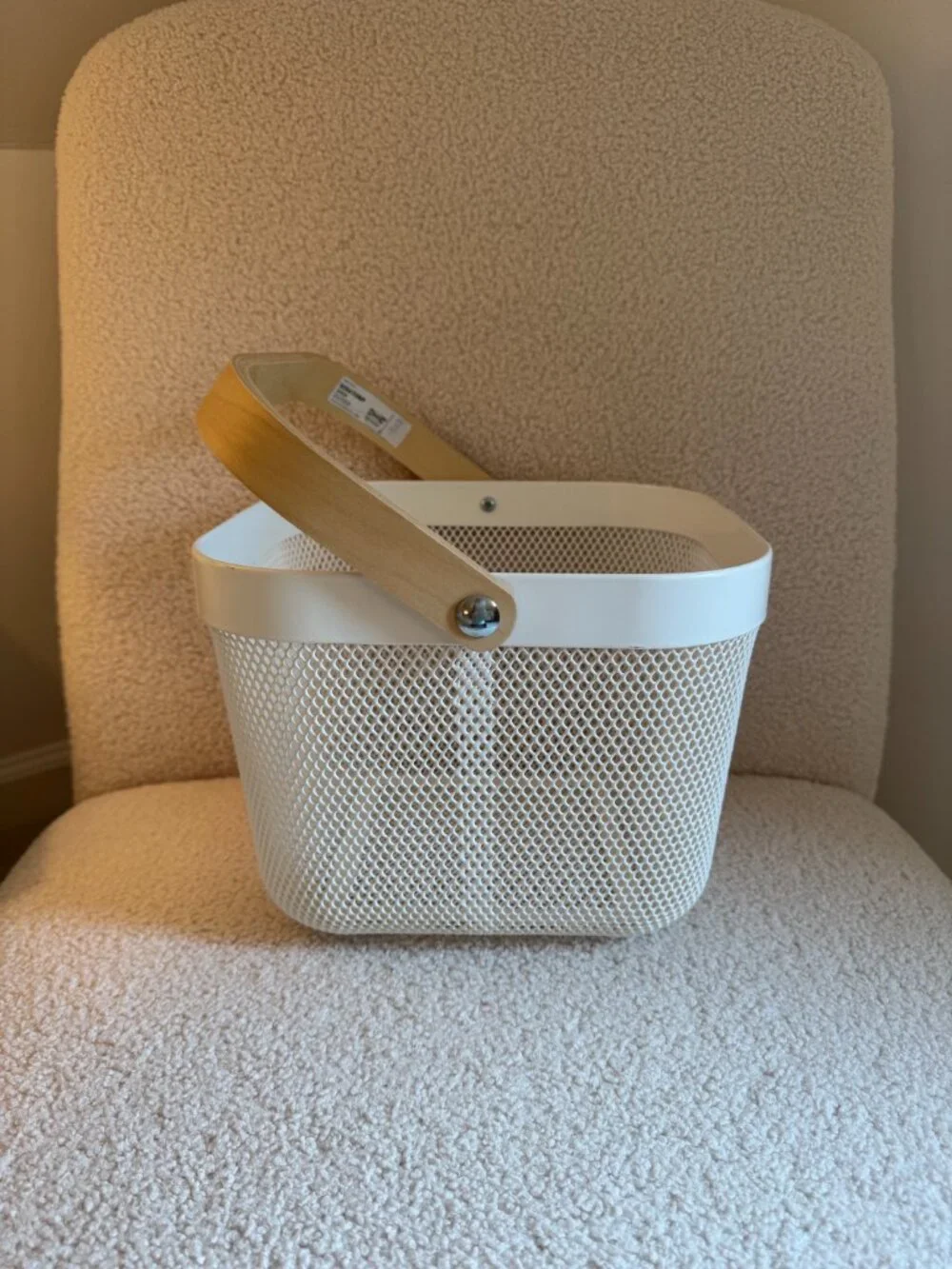 NWT! IKEA RISATORP Wire Basket - White, B